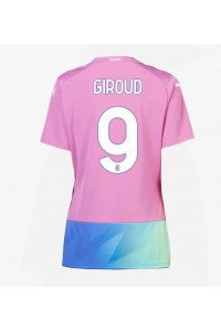 Fotbalové Dres AC Milan Olivier Giroud #9 Dámské Třetí Oblečení 2023-24 Krátký Rukáv